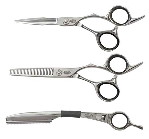 Milady Shears Left Handed Stainless Steel Kit