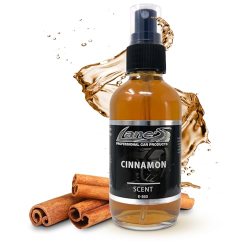 Image of LANE'S Premium Car Air Freshener Spray | Water-Based | 4oz | Cinnamon | Long-Lasting Automotive Scent Spray | Food, Pet, Odor Deodorizer for Cars, Trucks, SUVs, Interior Leather, Carpet, Upholstery