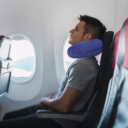 Image of Travel Pillow Neck Pillow for Airplanes Memory Foam Neck Pillow for Traveling, Car, Home, Flight Portable Pillow for Sleeping Provide Head Neck Support Rest