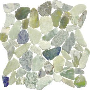Pebble Mosaics Mosaic Emerald Tile 12x12