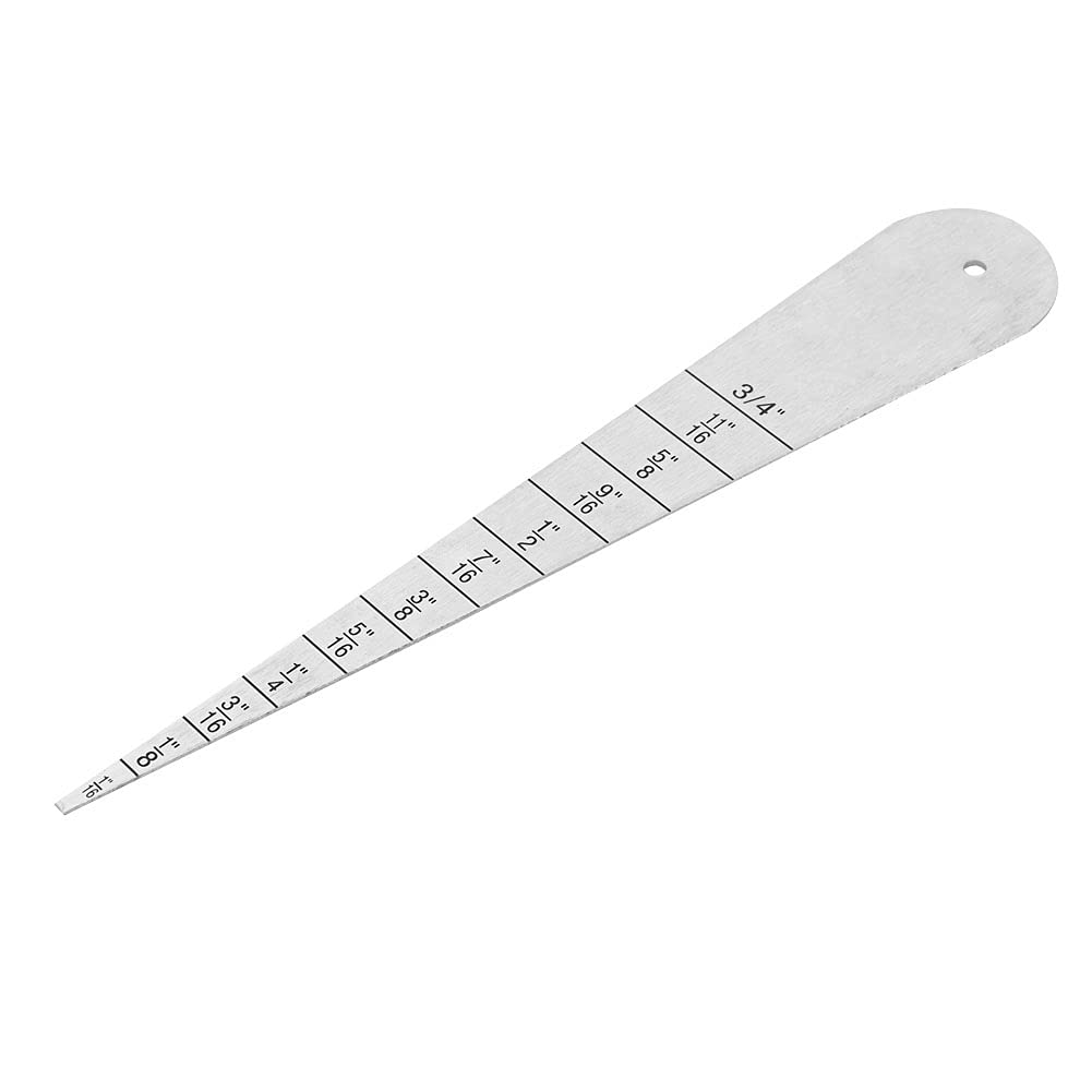 Stainless Steel Gauge Feeler Ruler, Scale with Clear Writing for Measuring Between Rails, Metric and Imperial System 2-20mm