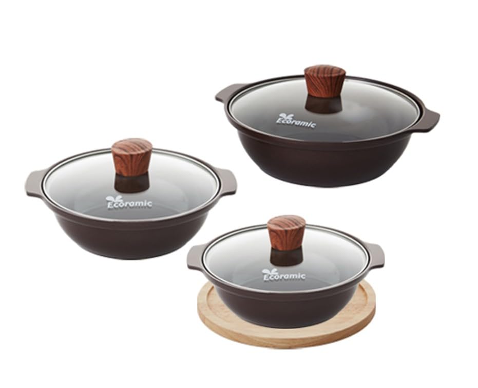 Ecoramic IH Clay Pot 4-piece Set