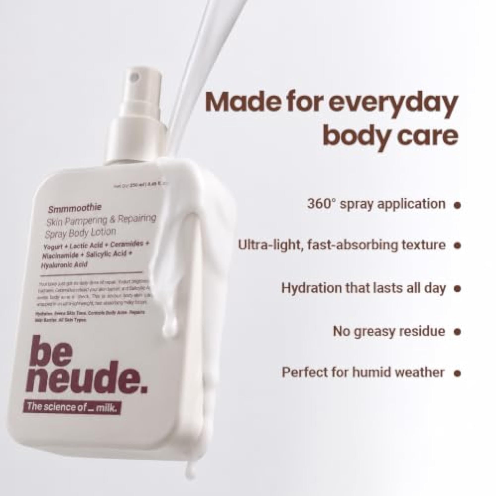 Body Lotion with Ceramide & Hyaluronic Acid for Deep Hydration