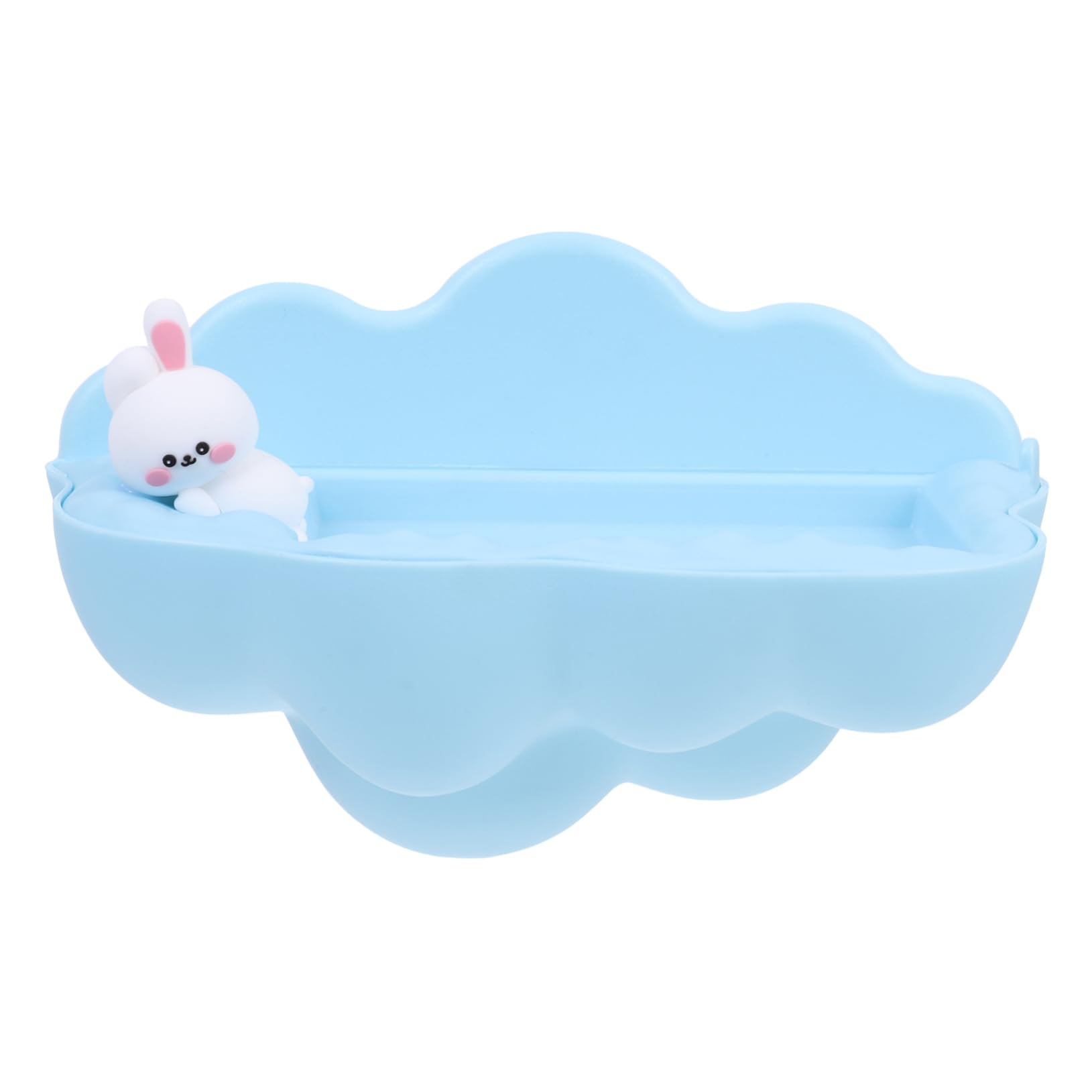 Cabilock Cartoon Cloud Wall Mounted Soap Holder Draining Soap Storage Box for Bathroom No Drilling Required Material Cute Design for Smooth Surfaces