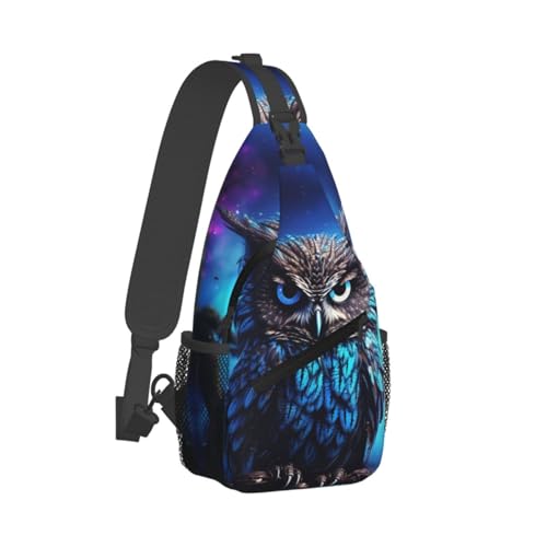 Mochila tipo sling negra QMNKLET para uso urbano miniatura 1