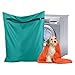 Coptiner Wäschesack für Haustiere Waschbeutel für Waschmaschine Hund und Katze Haar Entferner für Handtücher, Decken, Spielzeug, Petwear Wäsche Tasche (Blau)