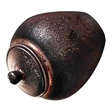 DECHOUS Tarro de Té de Cerámica Japonesa Sellado Tamaño Medio Material Cerámico Tapa Hermética Lata para Almacenar Té y Alimentos Secos Adecuado para Cocina y Conservación de Frutos