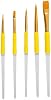 PME Craft Brushes, Set of 5-Yellow, Standard