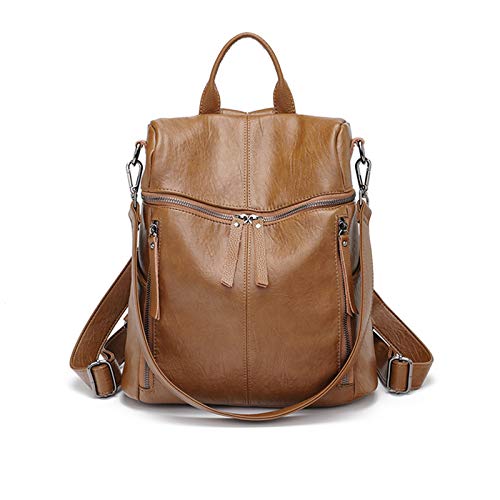 Sac à dos femme imperméable en cuir pour éviter les affaires mouillées au travail