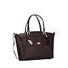 Coach-Womens-Prairie-Satchel-Crossbody Coach Womens Prairie Satchel Bag (Brown Black)