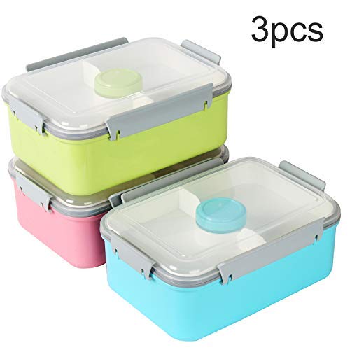 Shopwithgreen Salad Food Storage Container To Go, 47-oz Bento Box with Removable Tray
