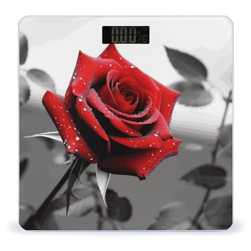 Báscula digital de baño para peso corporal con pantalla LCD