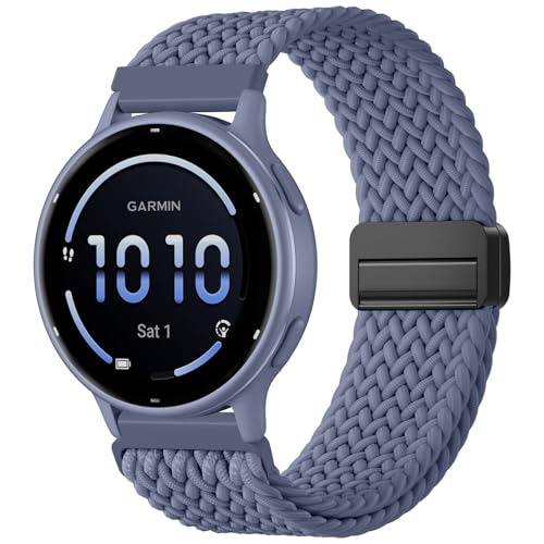 IMIVIO 18mm CґgiCoh Garmin Vivoactive 4s/Venu 3S/ Venu 2S/ Vivomove 3S/ Forerunner 255S/ 265SɑΉ ߉\ȐLk̂NCbN[XpXgbv