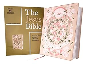 Book cover The Jesus Bible Artist Edition, ESV, Leathersoft, Peach Floral