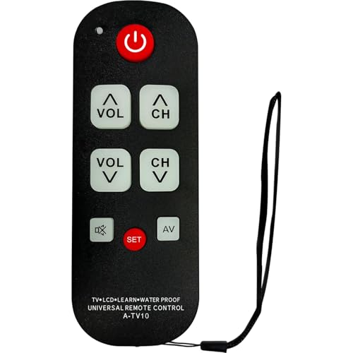Télécommande universelle pour personnes âgées à gros boutons