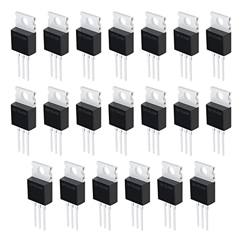 YINETTECH 20Pcs IRF9540 MOSFET Transistor MOSFET Field Effect Tubes 23A 100V 3 Pin P-channel Rectifier Electronic Accessories Replacement