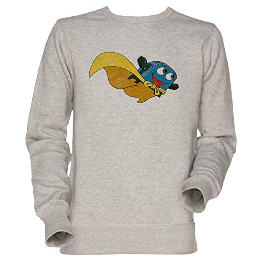 Valiente Pequeño Tostadora - Volar Lejos Unisexo Hombre Mujer Sudadera Jersey Gris Men's Women's Jumper Sweatshirt Grey