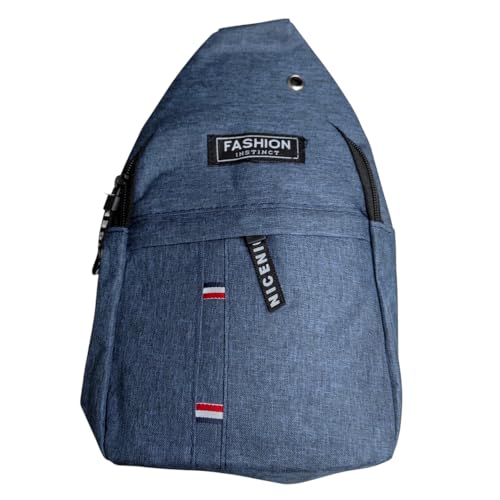 Bolsa Pochete Transversal Ombro Ou Peitoral Alça Ajustável (Azul)