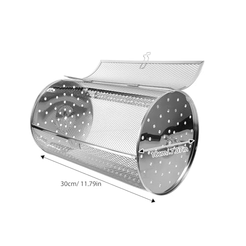 Panier rotatif acier inoxydable anti-adhérence pour cuire sans brûler vos légumes - 3