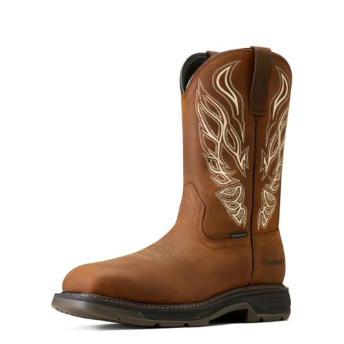 ARIAT Men's WorkHog XT Phoenix Carbon Toe Work Boot - Distressed Brown, 12 Wide by ARIAT - Used condition - US$142.97