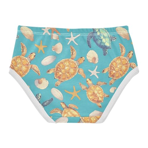 Wusikd Turtles Girls' Underwear Cotton Girls Briefs Soft Toddler Underwear 2T2