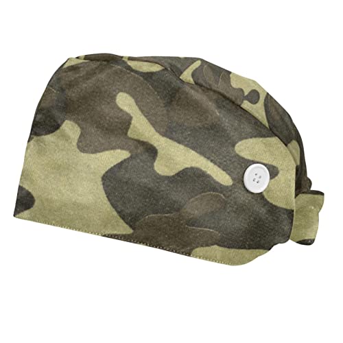 Couvre-chef unisexe camouflage vert militaire casquette de travail lot de 2