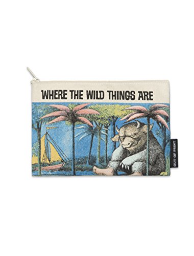 Out of Print Where the Wild Things Are Zippered Pouch Natural (Not the Book)