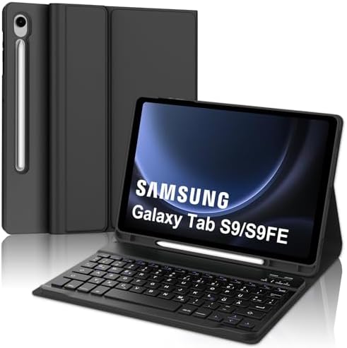 IVEOPPE Samsung Galaxy Tab S9 FE Case with Keyboard, Keyboard 