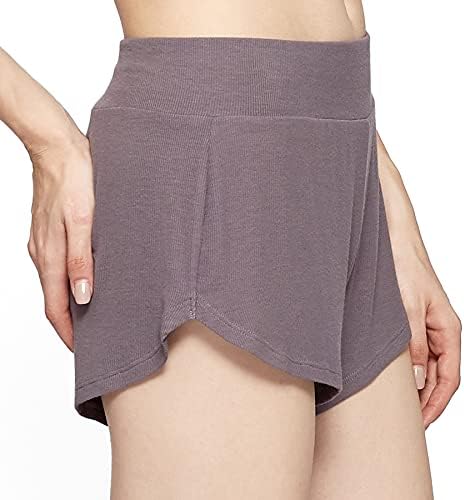 LazyCozy Bamboo Viscose Micro Shorts for Women Soft Y2K Mini Pajama Shorts, Knit Lightweight Sleep Bottoms Lounge Short Pants - Image 5