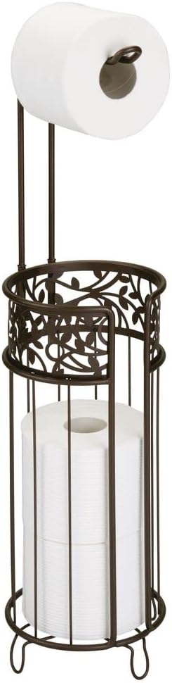 Axentia WC-Papierrollenständer Im Nostalgie-Design - Mit Ablage Für Ersatzrollen