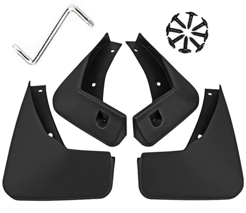 Image of Mud Flaps Guards Fit for 2014-2018 Chevrolet Trax, Front & Rear Splash Guards Accessories - 4 Pc, Black