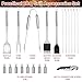 AWOOM 20 Stücke BBQ Grillbesteck Set aus Premium Edelstahl | Grillzubehör mit Grillzange, Wender, Bürste & Spießen | Grillset mit Grillkoffer und Korkenzieher für Männer, Garten Camping & Grillpartys