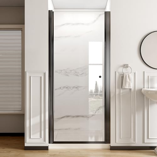 Frameless Pivot Shower Door 34”W x 72”H 1/4” 6mm, Swing