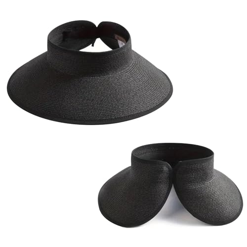 Chapeau de paille pour femme pliable qui protège du soleil sans encombrer