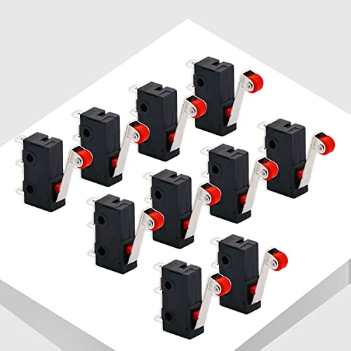 V Telesky 30Pcs Spdt Micro Limit Switch Momentary Hinge Roller Lever Switches 3 Pins Ac 250V 5A 1No 1Nc Normally Open Close Switch（Black） #TOP3
