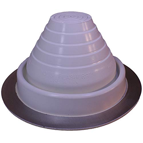 Flashers #3 White Epdm Flexible Roof Jack Pipe Boot Metal Roofing Pipe Flashing (Pipe Od 1/4" To 5") #TOP11