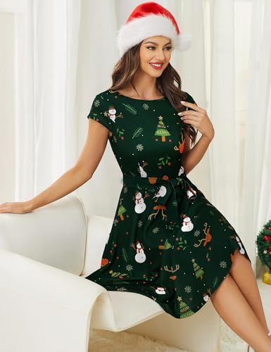 Image of Dressystar Women's Vintage 1950s A Line Cap Sleeve Cocktail Party Dress