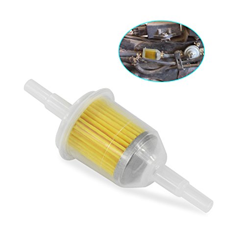 QUWEI Gas Inline Fuel Filters for Kawasaki Kohler Briggs & Stratton Small Engine 1/4 Inch X 5/16 Inch 10 Pack