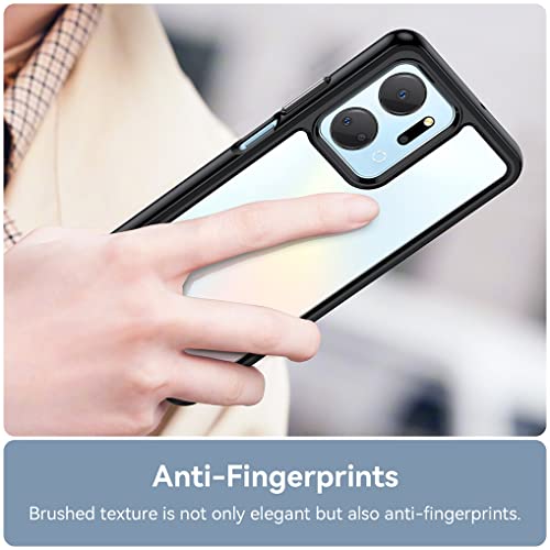 HAOYE Trasparente Cover per Honor X7a, Disegno del...