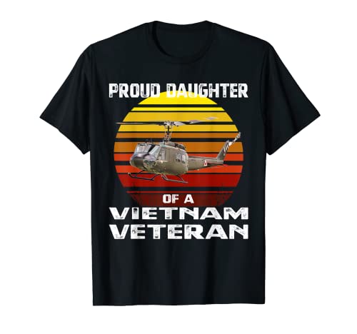 Camiseta de regalo militar con la hija de un veterano de Vietnam Camiseta