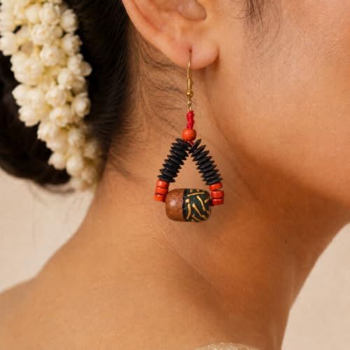 Image of Handcrafted Bohemian & Ethnic Earrings Collection for Women - Artistic, Nature-Inspired Statement Designs in Studs, Drops & Chandeliers