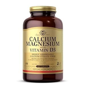 Solgar Calcium Magnesium with Vitamin D3, 300 Tablets – Promotes Healthy Bones, Supports Nerve & Muscle Function – Highly Absorbable Form – Non-GMO and Gluten Free – 60 Servings