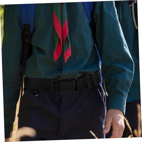 VALICLUD Adjustable Elastic Stretch Belt for Men and Women Nylon Webbing for Outdoor Activities Comfortable Fit for Hiking and Training Non-metal Buckle Design Versatile Adventure Belt4