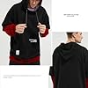 Moshtashio Men's Hoodies Pullover Hooded Sweatshirt Top Blouse Casual Hoody with Pocket(Red,2XL) #3