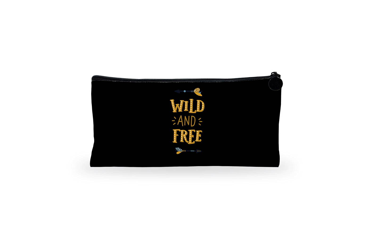 Bonamaison Digitally Printed Canvas Pencil Pouch with Zipper, Zipper Pencil Case for School, Canvas Pen Bag for Kids, Boys, Girls, 100% Cotton, Unisex, 1 Piece, 21x12 Cm