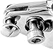 2Pcs Boat Bimini Top Hinged Jaw Slide, Stainless Steel 316 Marine Boat Canopy Tube Clamp Fitting Boat Accessories (Type: with Lock nut, 1inch)