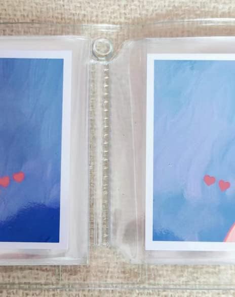 Miniatura 7 de Fundas para fotos de 4 x 4 pulgadas, libro de imágenes pequeño para fotos de 4 x 4 pulgadas, paquete de 2, cubierta limpia, soporte para 18 páginas