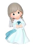 Precious Moments, Birthday Gifts, “March Birthstone Angel”, Aquamarine, Resin Figurine, #144412