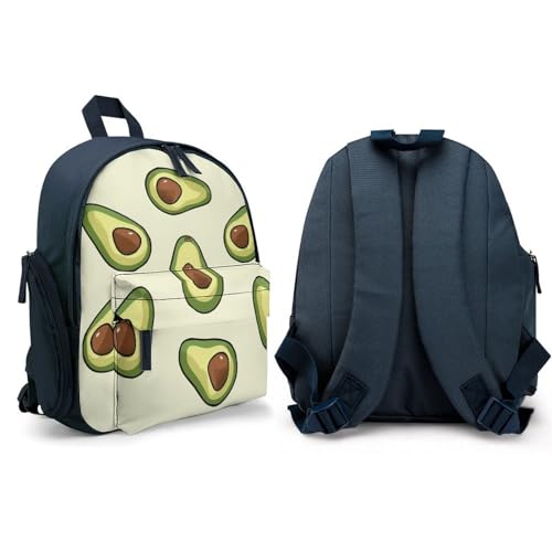 Pattern Backpack Small Book Bag with Side Pocket, Lightweight Durable Backpack, Travel Rucksack, Blue-style4