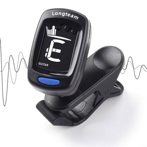 HEIBTENY Accordeur de guitare à clipser pour guitare acoustique, basse, ukulélé avec batterie T-19 – Noir - Les Beatles, Paul McCartney, John Lennon, RIngo Starr, George Harrison HEIBTENY Accordeur de guitare à clipser pour guitare acoustique, basse, ukulélé avec batterie T-19 - Noir – Image 4